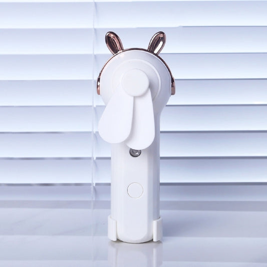 Handheld Hydrating Device Chargeable Fan Mini USB Charging Spray Humidification Small Fan, M9 White Rabbit, M9 Pink Rabbit, M9 Blue Rabbit, M10 White Kitten, M10 Pink Kitten, M10 Blue Kitten, M11 White Deer, M11 Pink Deer, M11 Blue Deer