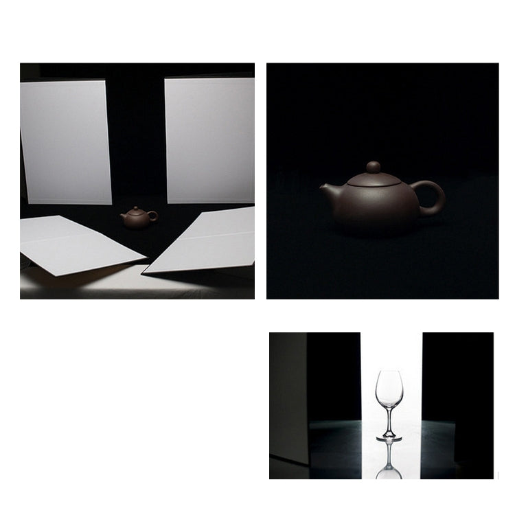 2 PCS Photography Folded Thickening A4 Cardboard Folding Light Diffuser Board, A4 Cardboard Silver, A4 Cardboard Gold