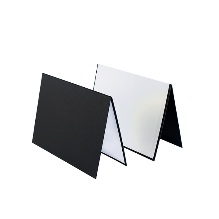 2 PCS Photography Folded Thickening A4 Cardboard Folding Light Diffuser Board, A4 Cardboard Silver, A4 Cardboard Gold
