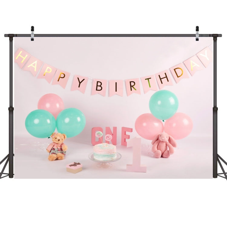 2.1m X 1.5m One Year Old Birthday Photography Background Party Decoration Hanging Cloth