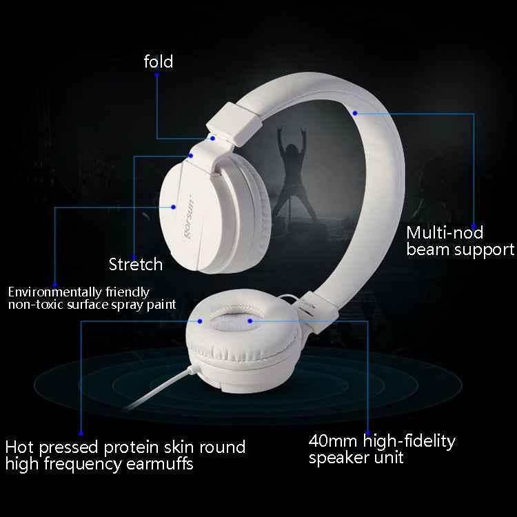 Gorsun GS-778 Mobile Phone Music Headset Wired Laptop Children Headphones