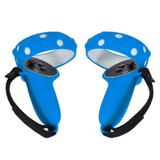 2 Sets GS092 Handle Controller Silicone Protective Cover Anti-Fall And Anti-Lost All-Inclusive Cover For Oculus Quest 2, GS092 Blue, GS092 Black, GS092 Red, GS092 Gray