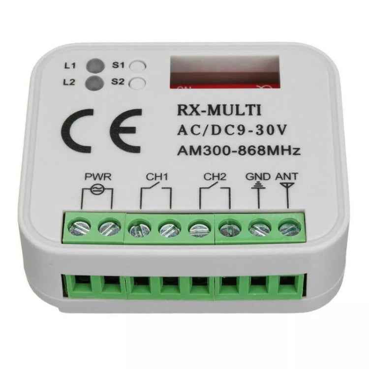 LZ-068 Garage Door Rolling Code Fixed Code Multi-Frequency Remote Control Receiver Switch