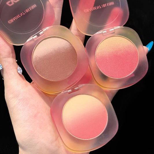 CVZ 3PCS/Set+Brush Three-Color Gradient Delicate Natural Nude Makeup Blush