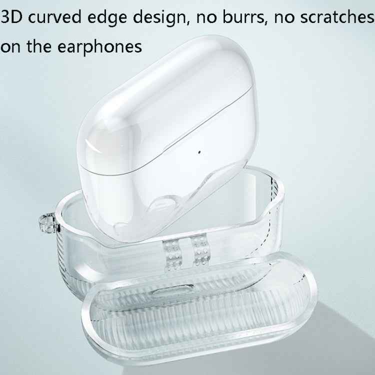 2 PCS Earphone Protective Cover TPU Airbag Transparent Protective Shell For AirPods Pro