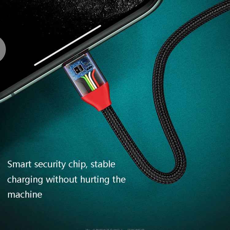 Oatsbasf 03083 Portable Multi-Function Micro USB + USB-C / Type-C + 8 Pin 3 in 1 Charging Cable