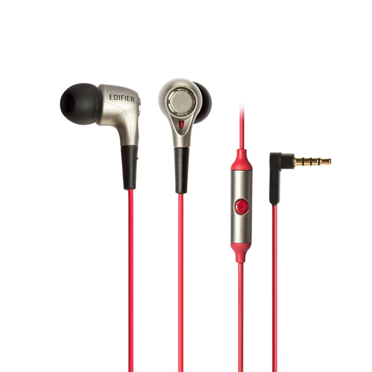 Edifier H230P In-Ear Subwoofer 3.5mm Wire-Controlled Sports Earphone With Microphone, Cable Length:1.3m