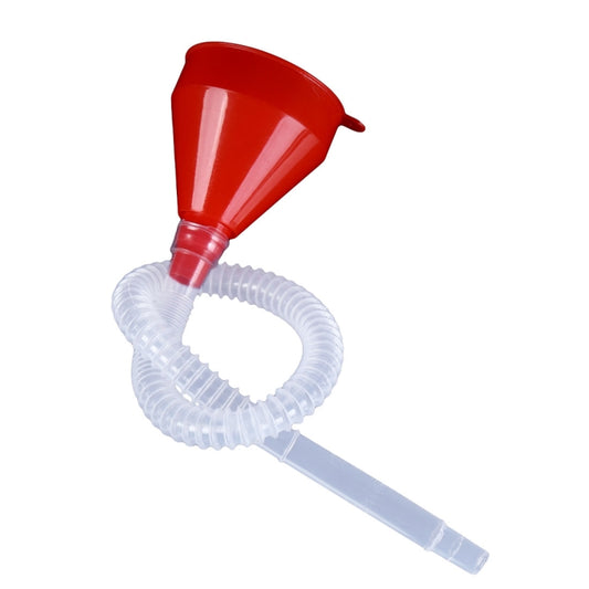 Pour Oil Tool  Car Motorcycle Truck Vehicle Plastic Filling Funnel with Soft Pipe, Pour Oil Tool