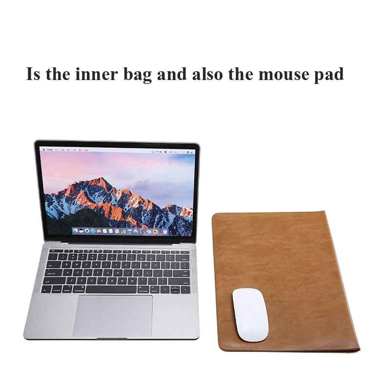 Horizontal Litchi Texture Laptop Bag Liner Bag For MacBook
