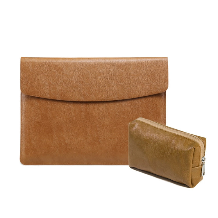 Horizontal Litchi Texture Laptop Bag Liner Bag For MacBook