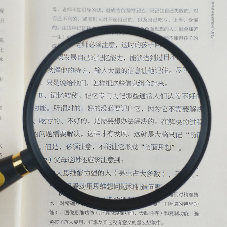Children Science Education Elderly Reading Hand-Held Magnifying Glass, Specification: 110mm, 2pcs(75mm), 2pcs(110mm), 2pcs(90mm)