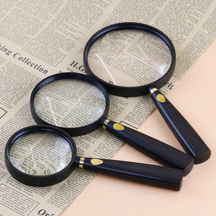 Children Science Education Elderly Reading Hand-Held Magnifying Glass, Specification: 110mm, 2pcs(75mm), 2pcs(110mm), 2pcs(90mm)