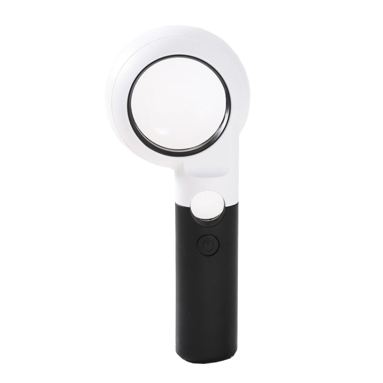 CH55-8L Hand-Held With LED Lamp Magnifier Double Lens 7 Times / 20 Times Portable Magnifying Glass, CH55-8L