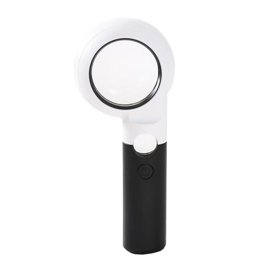CH55-8L Hand-Held With LED Lamp Magnifier Double Lens 7 Times / 20 Times Portable Magnifying Glass, CH55-8L