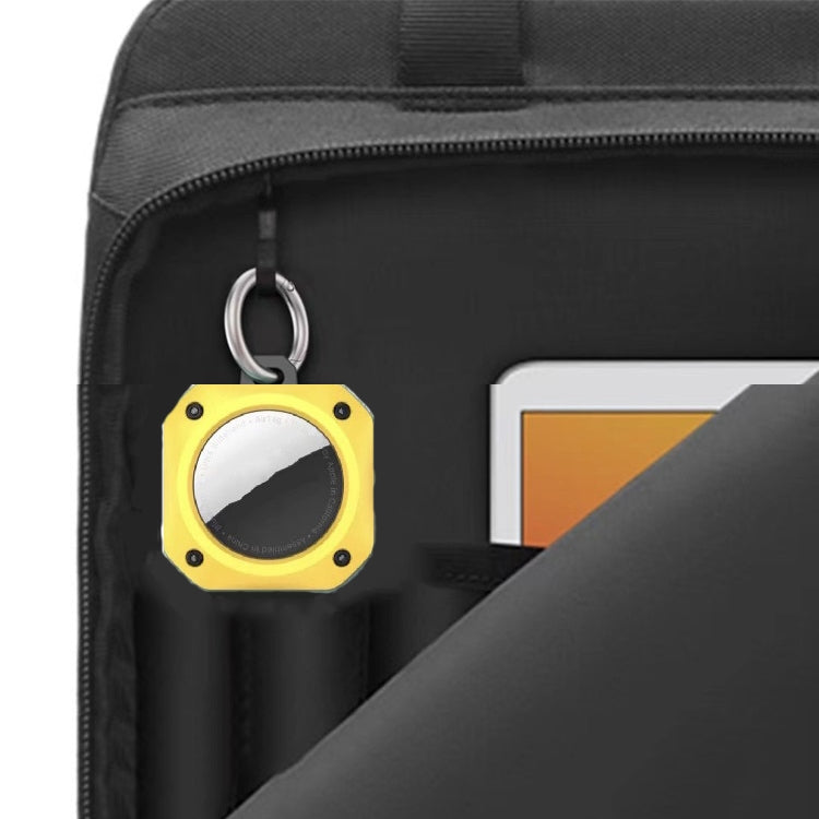 2 PCS For AirTag 2nd Gen / AirTag 1st Gen Positioning Tracker Anti-Drop Anti-Lost Case Printing Protective Case, Yellow, White, Brown, Green, Blue, Black