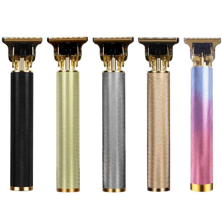 Hollow T-Shaped Steel Head Hair Trimmer USB Charging Carving Electric Hair Clipper, Steel Head (Black), Steel Head (Gold), Steel Head (Silver), Steel Head (Rose Gold), Steel Head (Gradient)