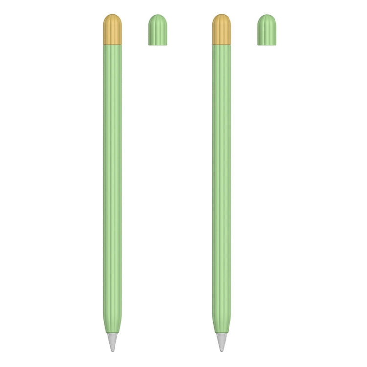 2 Sets 5 In 1 Stylus Silicone Protective Cover + Two-Color Pen Cap + 2 Nib Cases Set, For Apple Pencil 1 (Orange), For Apple Pencil 1 (Matcha Green), For Apple Pencil 1 (Pink), For Apple Pencil 1 (Black), For Apple Pencil 1 (Blue)                      ...