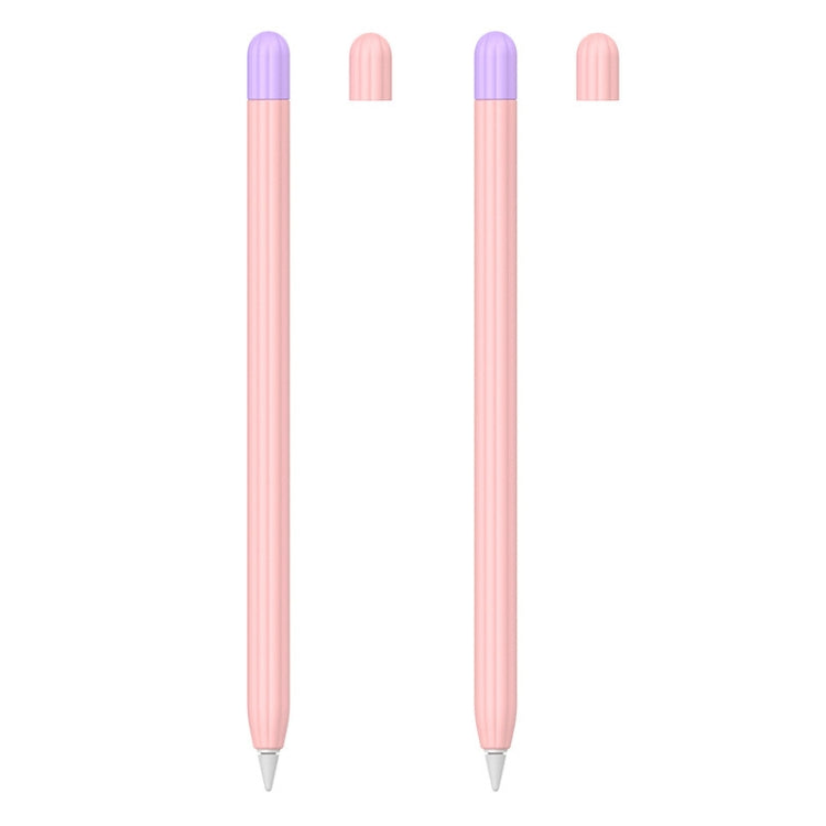 2 Sets 5 In 1 Stylus Silicone Protective Cover + Two-Color Pen Cap + 2 Nib Cases Set, For Apple Pencil 1 (Orange), For Apple Pencil 1 (Matcha Green), For Apple Pencil 1 (Pink), For Apple Pencil 1 (Black), For Apple Pencil 1 (Blue)                      ...