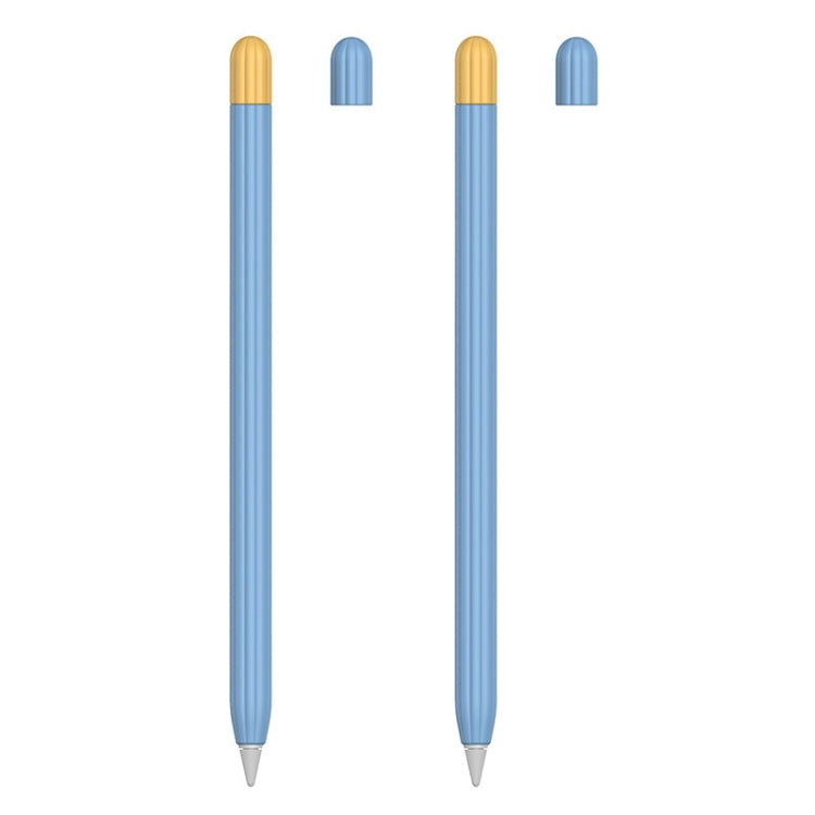 2 Sets 5 In 1 Stylus Silicone Protective Cover + Two-Color Pen Cap + 2 Nib Cases Set, For Apple Pencil 1 (Orange), For Apple Pencil 1 (Matcha Green), For Apple Pencil 1 (Pink), For Apple Pencil 1 (Black), For Apple Pencil 1 (Blue)                      ...