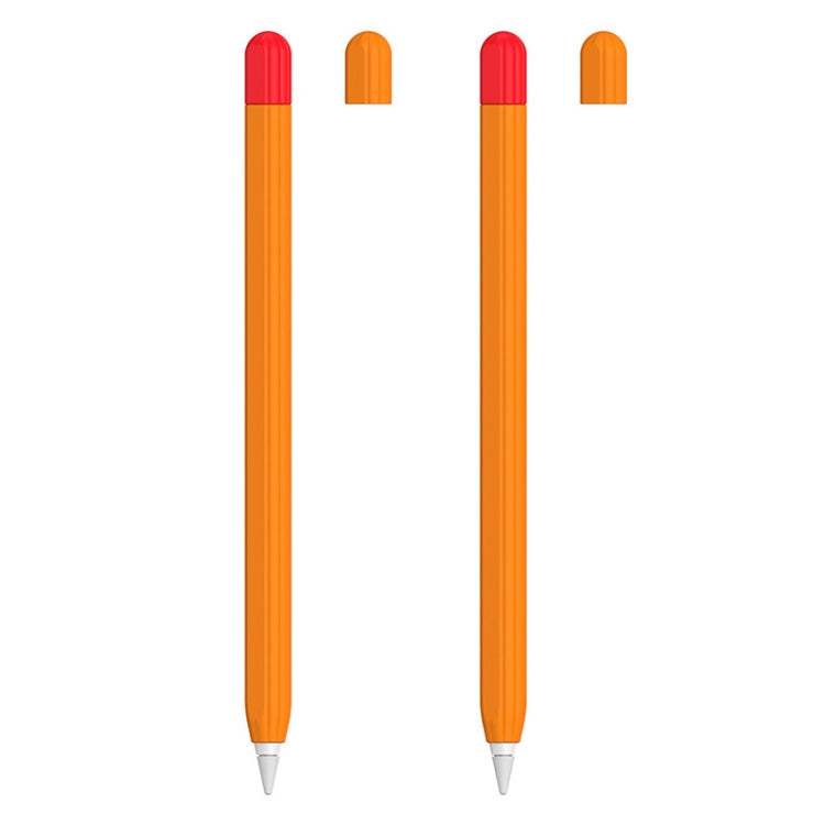 2 Sets 5 In 1 Stylus Silicone Protective Cover + Two-Color Pen Cap + 2 Nib Cases Set, For Apple Pencil 1 (Orange), For Apple Pencil 1 (Matcha Green), For Apple Pencil 1 (Pink), For Apple Pencil 1 (Black), For Apple Pencil 1 (Blue)                      ...