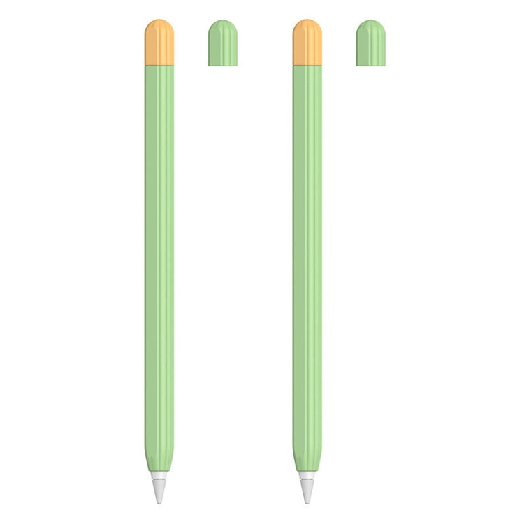 2 Sets 5 In 1 Stylus Silicone Protective Cover + Two-Color Pen Cap + 2 Nib Cases Set, For Apple Pencil 1 (Orange), For Apple Pencil 1 (Matcha Green), For Apple Pencil 1 (Pink), For Apple Pencil 1 (Black), For Apple Pencil 1 (Blue)                      ...