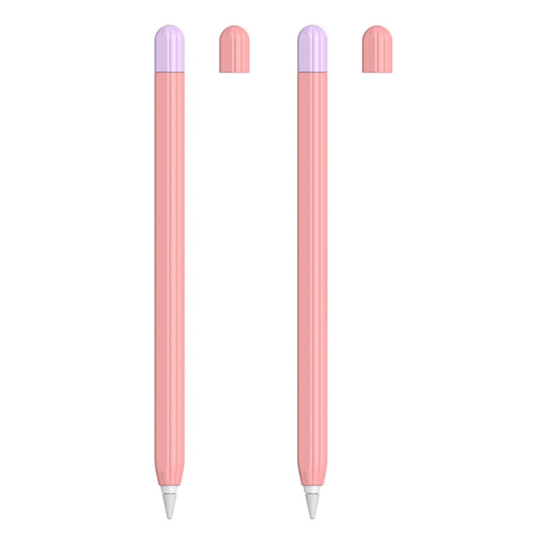 2 Sets 5 In 1 Stylus Silicone Protective Cover + Two-Color Pen Cap + 2 Nib Cases Set, For Apple Pencil 1 (Orange), For Apple Pencil 1 (Matcha Green), For Apple Pencil 1 (Pink), For Apple Pencil 1 (Black), For Apple Pencil 1 (Blue)                      ...