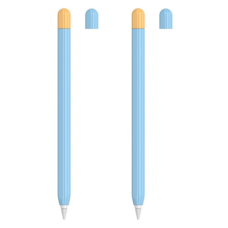 2 Sets 5 In 1 Stylus Silicone Protective Cover + Two-Color Pen Cap + 2 Nib Cases Set, For Apple Pencil 1 (Orange), For Apple Pencil 1 (Matcha Green), For Apple Pencil 1 (Pink), For Apple Pencil 1 (Black), For Apple Pencil 1 (Blue)                      ...