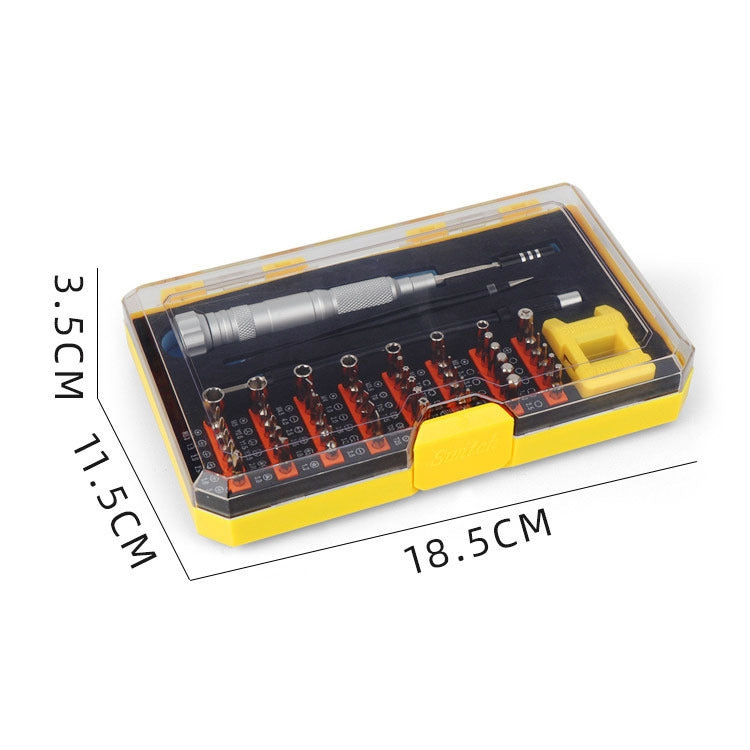 Obadun 9802B 52 in 1 Aluminum Alloy Handle Hardware Tool Screwdriver Set Home Precision Screwdriver Mobile Phone Disassembly Tool, Obadun 9802B(Orange), Obadun 9802B(Yellow)