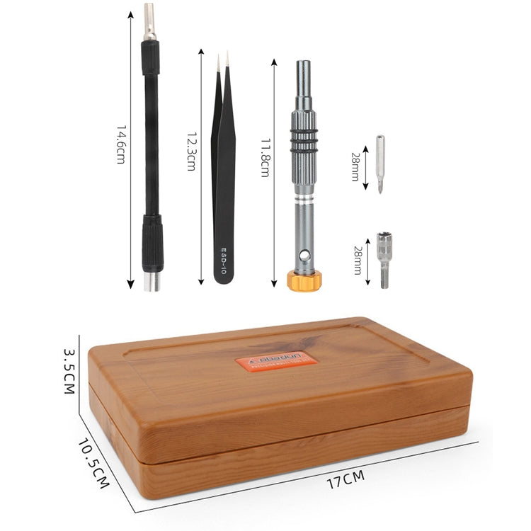 Obadun 9801 68 In 1 Screwdriver Set Manual Batch Glasses Screwdriver Hardware Repair Tool, Obadun 9801