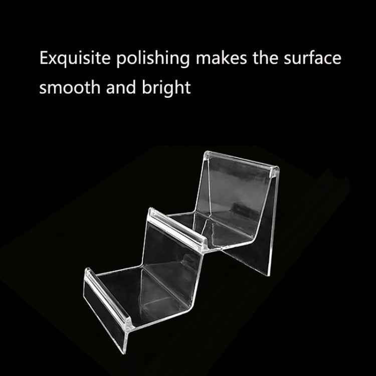 10 PCS Thickened Transparent Wallet Holder Plastic Phone Mask Display Stand Counter Display Stand,Specification: