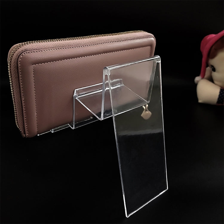 10 PCS Thickened Transparent Wallet Holder Plastic Phone Mask Display Stand Counter Display Stand,Specification: