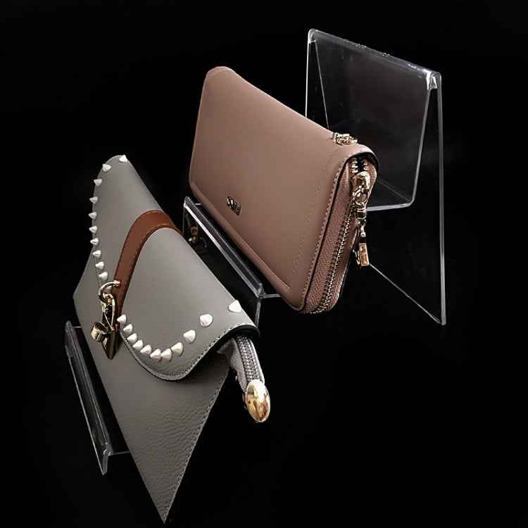 10 PCS Thickened Transparent Wallet Holder Plastic Phone Mask Display Stand Counter Display Stand,Specification: