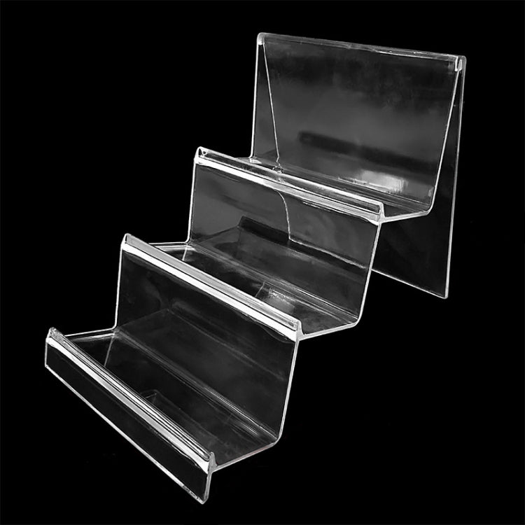 10 PCS Thickened Transparent Wallet Holder Plastic Phone Mask Display Stand Counter Display Stand,Specification: