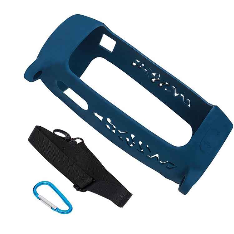 P401 For JBL Pulse4 Portable Shockproof Silicone Protective Case with Carabiner & Lanyard
