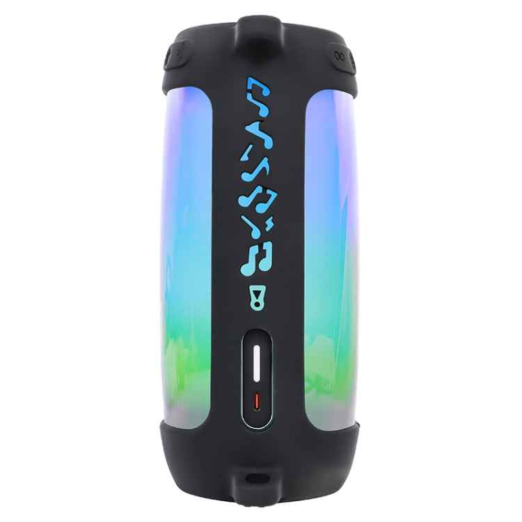 P401 For JBL Pulse4 Portable Shockproof Silicone Protective Case with Carabiner & Lanyard