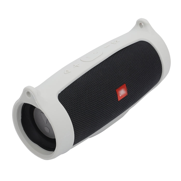For JBL Charge 4 Bluetooth Speaker Portable Silicone Protective Cover with Shoulder Strap & Carabiner