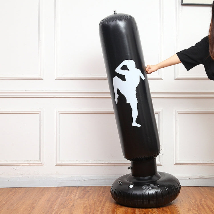 Inflatable Boxing Punching Bag Vertical Children Adult Vent Fitness Inflatable Tumbler Boxing Column, Height：1.5m