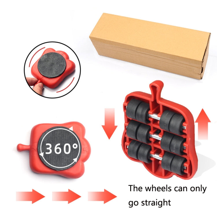Mover Adjustable Height Moving Tool Set With Pry Type Heavy Furniture Moving Roller, 13 PCS / Set, 5 PCS / Set