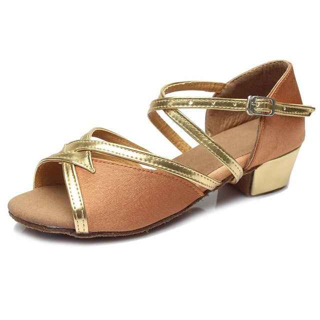 Tango Salsa Latin Low Heel Soft Bottom Dance Shoes for Girls & Women, 32, 33, 34, 35, 36, 37, 38, 40