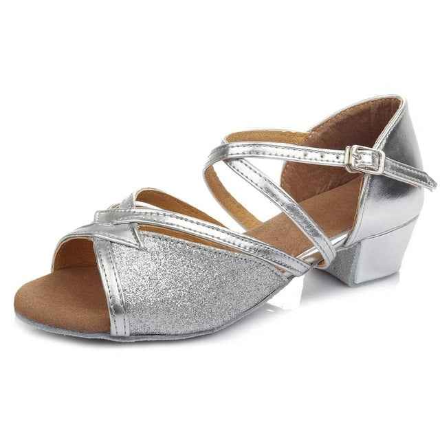 Tango Salsa Latin Low Heel Soft Bottom Dance Shoes for Girls & Women, 32, 33, 34, 35, 36, 37, 38, 40