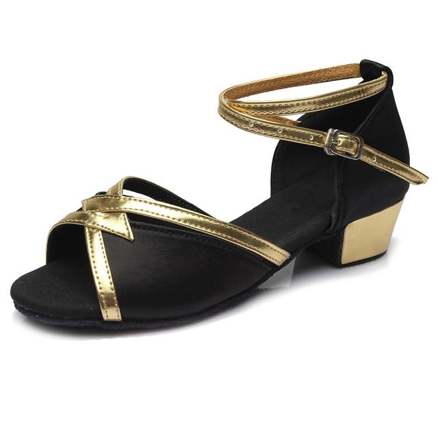 Tango Salsa Latin Low Heel Soft Bottom Dance Shoes for Girls & Women, 32, 33, 34, 35, 36, 37, 38, 40