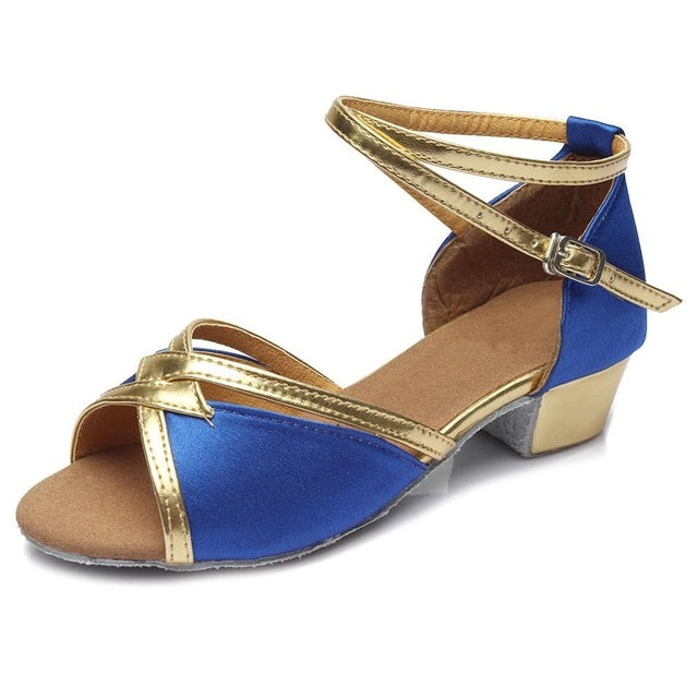 Tango Salsa Latin Low Heel Soft Bottom Dance Shoes for Girls & Women, 32, 33, 34, 35, 36, 37, 38, 40