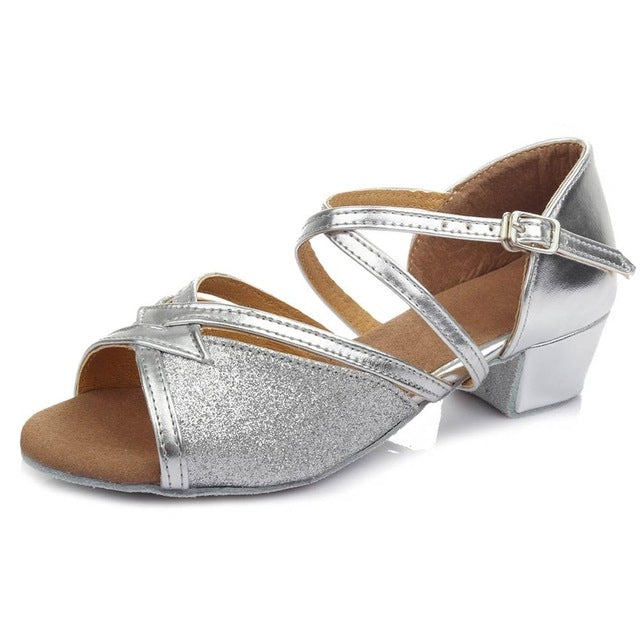 Tango Salsa Latin Low Heel Soft Bottom Dance Shoes for Girls & Women, 32, 33, 34, 35, 36, 37, 38, 40