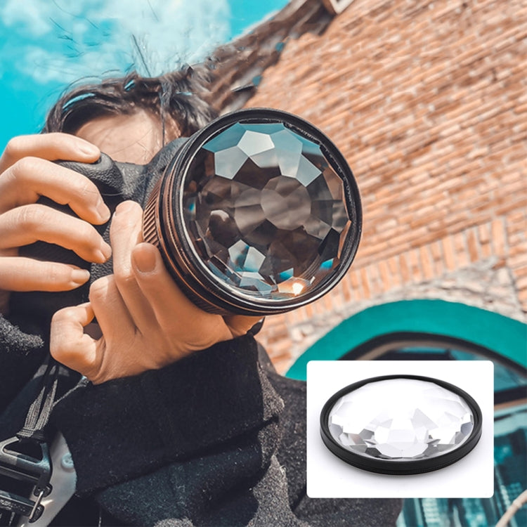 77mm Kaleidoscope Prism Foreground Blur Camera Glass Filter Lens, 77mm