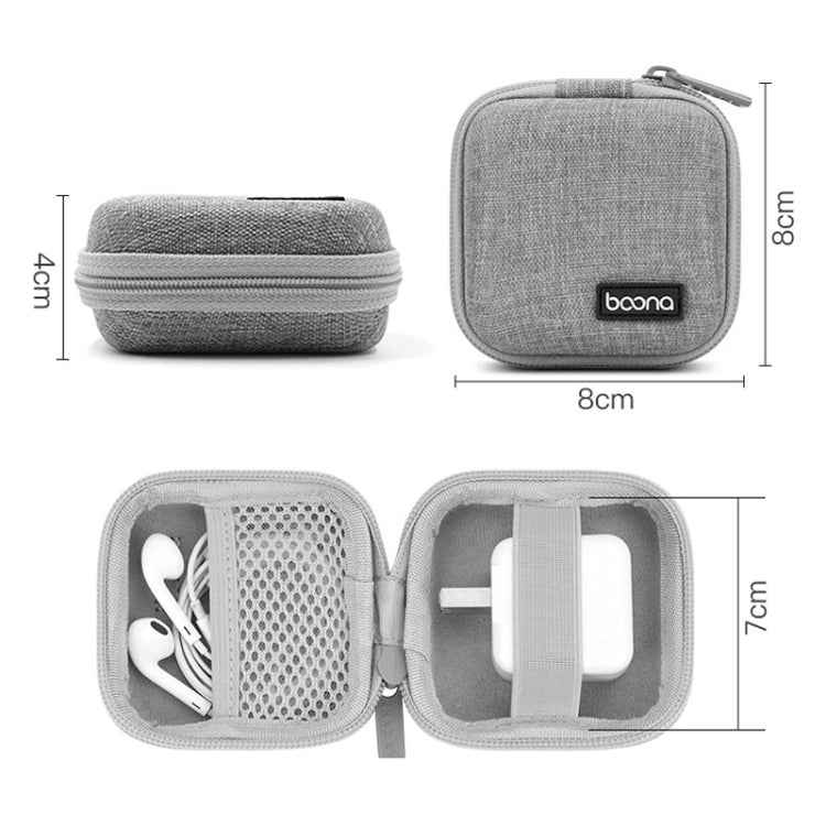 2 PCS Baona BN-F001 Headset Oxford EVA Storage Box Data Cable Charger Organizing Box