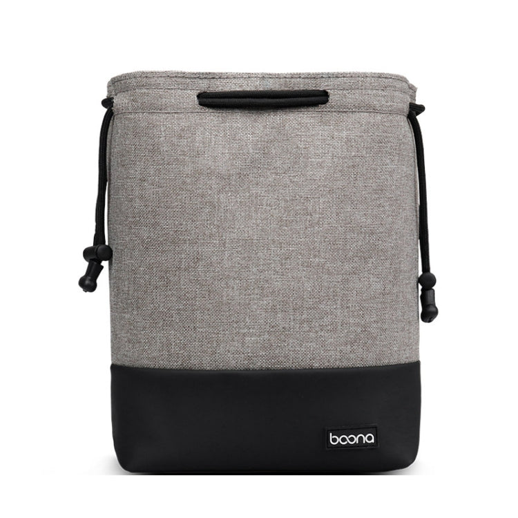 Baona Waterproof Micro SLR Camera Bag Protective Cover Drawstring Pouch Bag, Small Gray, Medium Gray, Large Gray