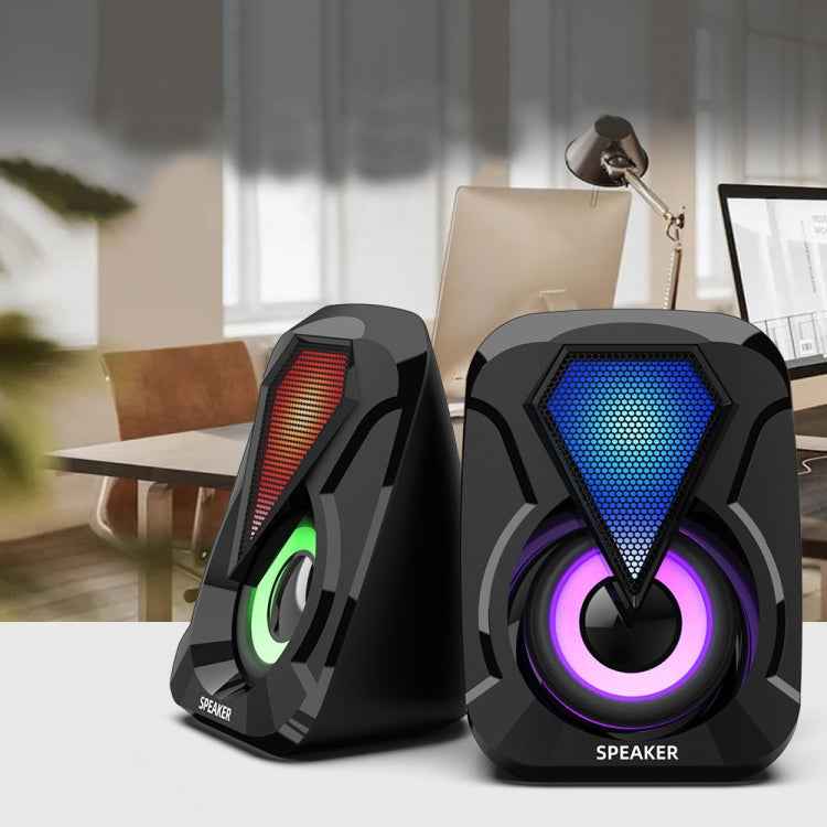 USB Wired Computer Speaker Home Desktop Game Audio