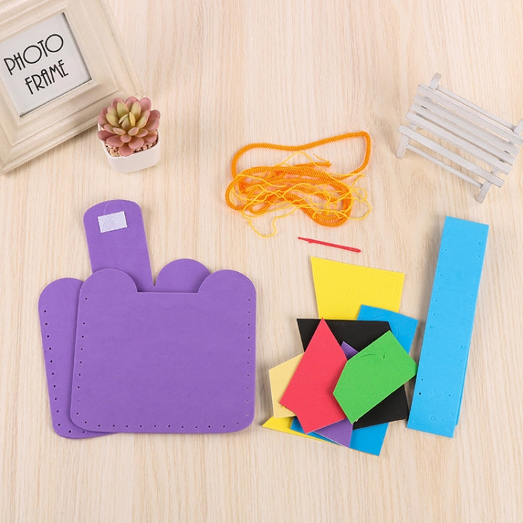 3 PCS Multicolor EVA Foam Puzzles Lovely Animals Children Handmade Bags, Random Style Delivery