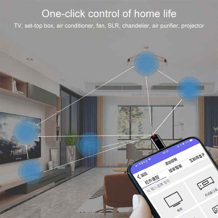 R09 Mobile Phone Intelligent Remote Control Infrared Mobile Phone Remote Control, Interface: