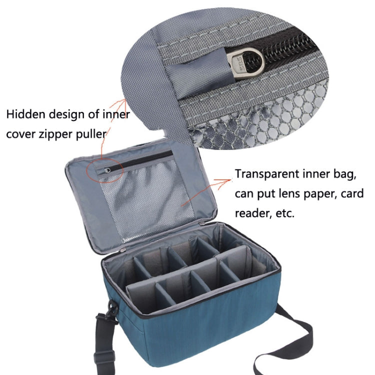 333 SLR Camera Storage Bag Digital Camera Photography Bag, Blue, Black, Orange